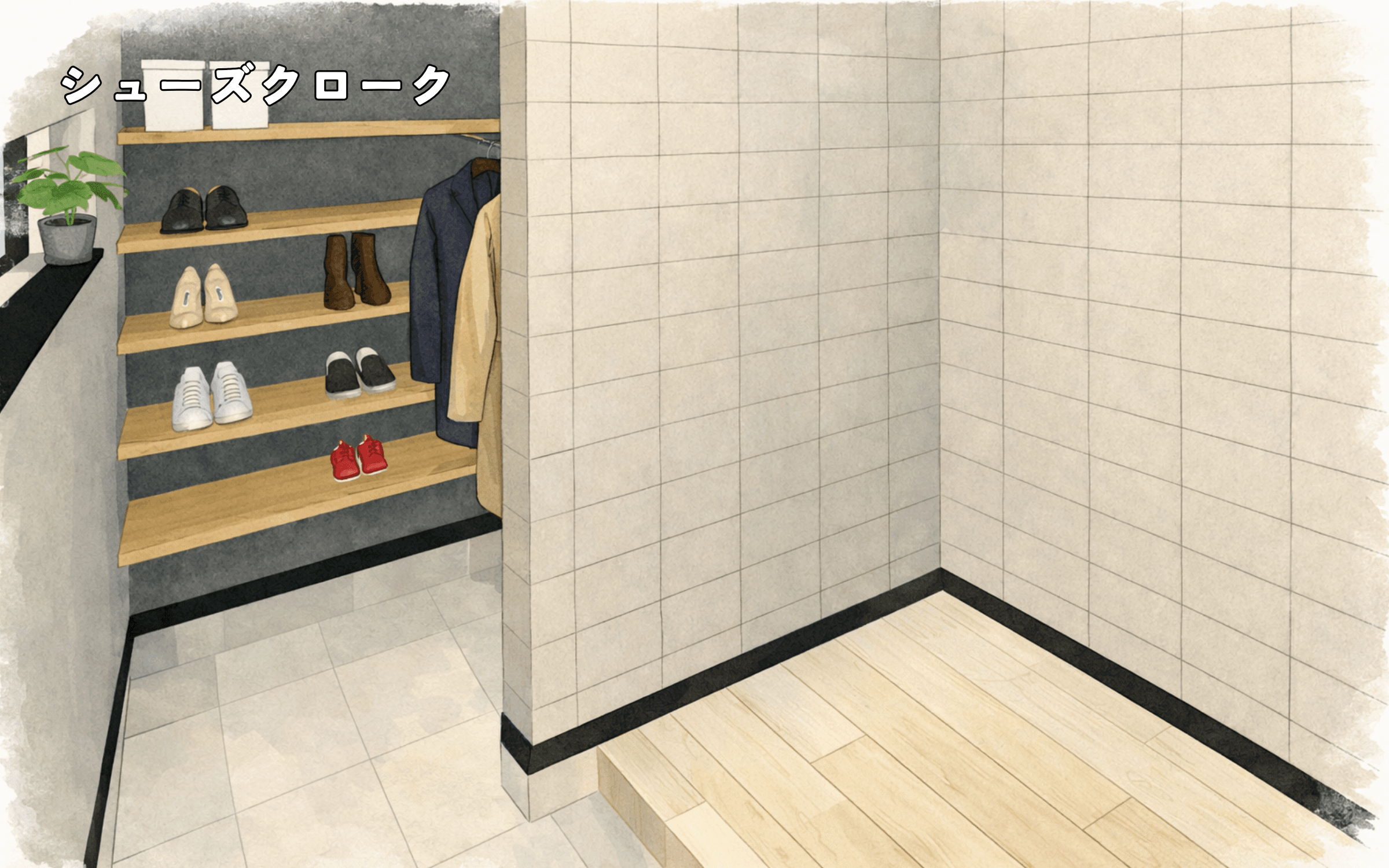 FLAT（フラット）のシューズクローク