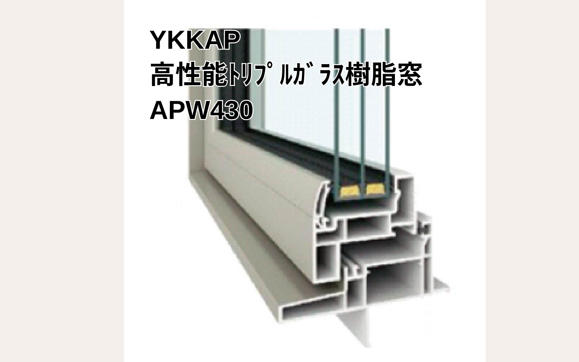 YKKAP 高性能トリプルガラス樹脂窓 APW430